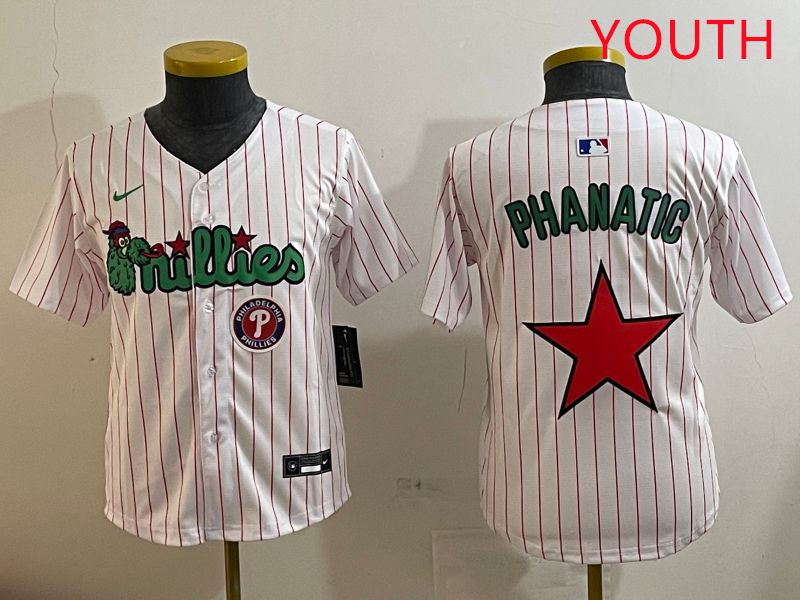 Youth Philadelphia Phillies Blank White three generations Joint Name Nike 2025 MLB Jersey style 12->san francisco giants->MLB Jersey